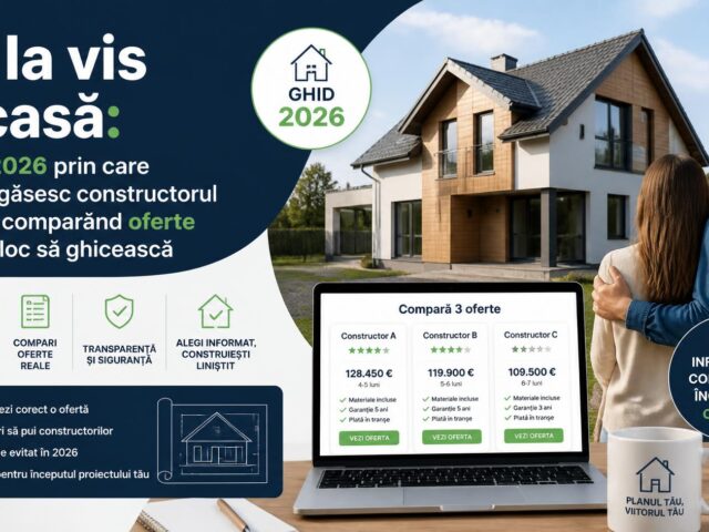 De la vis la casă: ghidul 2026 prin care românii găsesc constructorul potrivit, comparând oferte reale în loc să ghicească